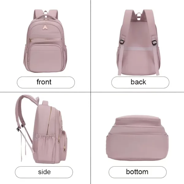 Sac à dos femme léger en nylon – style urbain élégant pour usage quotidien