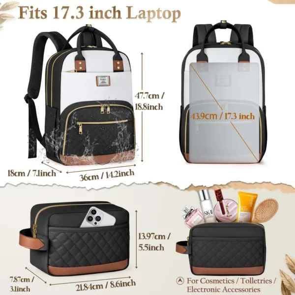 Sac à dos femme élégant pour ordinateur – compartiments multiples et léger