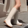 Bottes de pluie femme en caoutchouc chic – style haut anti-dérapant durable