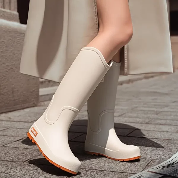 Bottes de pluie femme en caoutchouc chic – style haut anti-dérapant durable