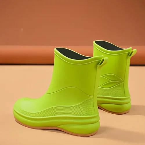 Bottes de pluie femme en caoutchouc EVA antidérapantes au style chic