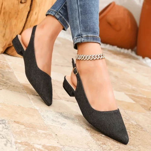 Sandales femme talon bas élégant – Chaussures mariage confort tout-jour
