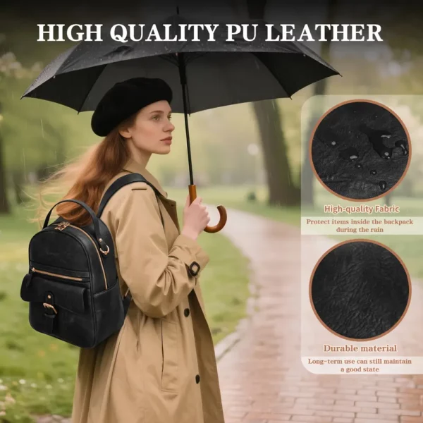 Sac à dos léger anti-vol femme – design urbain imperméable et compact