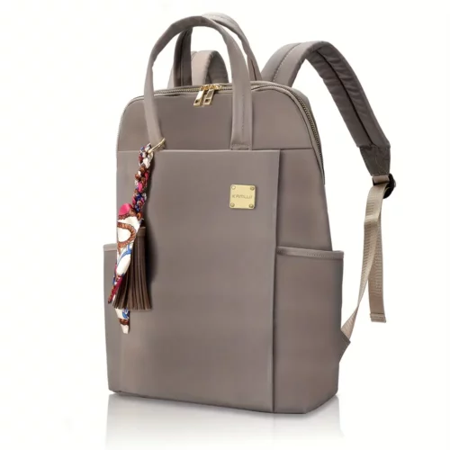 Sac à dos ordinateur femme en nylon imperméable – style léger et professionnel