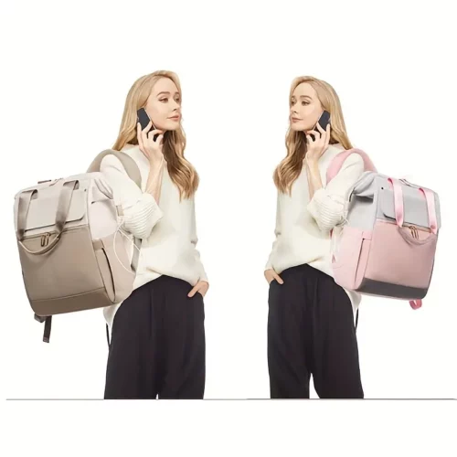 Sac à dos femme élégant pour ordinateur – design convertible et compartiments organisés