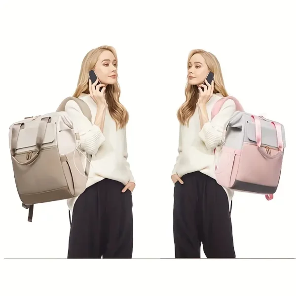 Sac à dos femme élégant pour ordinateur – design convertible et compartiments organisés