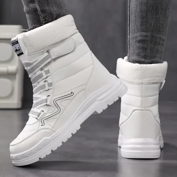 Bottes de ski femme chauffantes antidérapantes imperméables doublure chaude