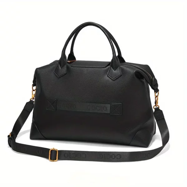 Sac de voyage femme élégant – bandoulière amovible et boucles dorées