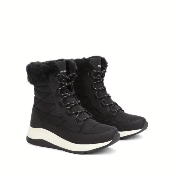 Bottes de neige femme imperméables fourrées – confort thermique extérieur
