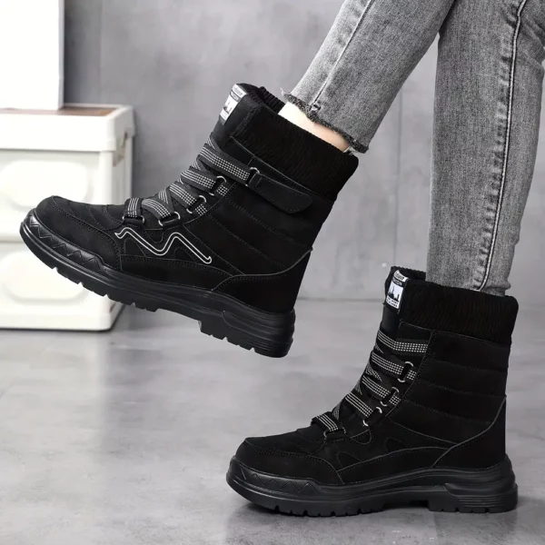 Bottes de ski femme chauffantes antidérapantes imperméables doublure chaude