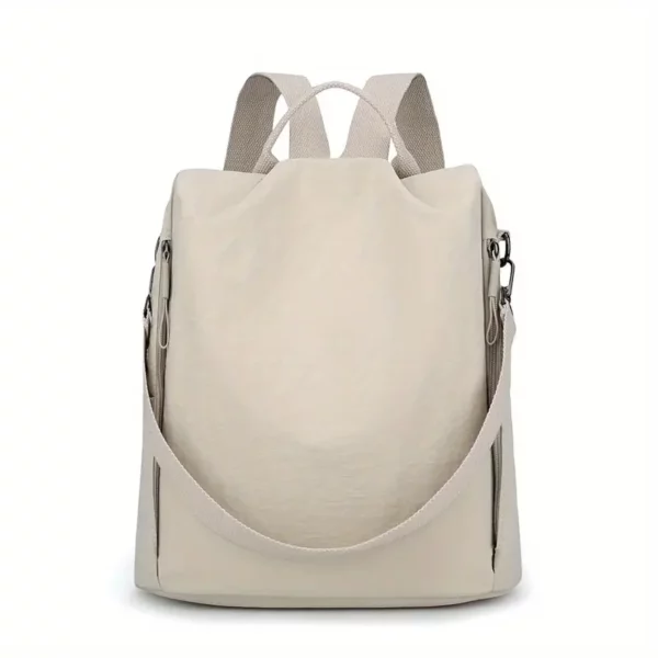 Sac à dos femme anti-vol en nylon léger – urbain, épuré et polyvalent