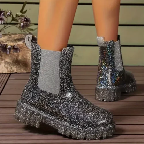 Bottes de pluie femme en caoutchouc imperméable – style chic et confort