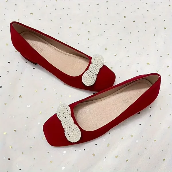 Chaussures mariage femme à talon bas – confort et élégance style chinois