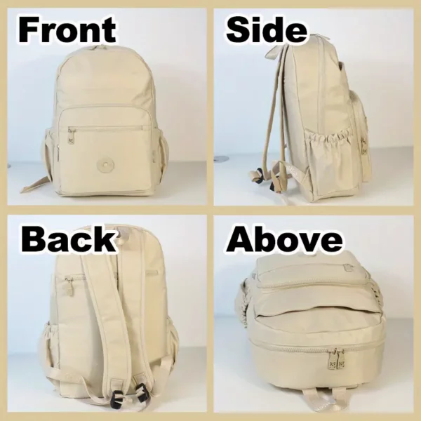 Sac à dos femme léger en nylon résistant – design anti-vol et compartiments multiples