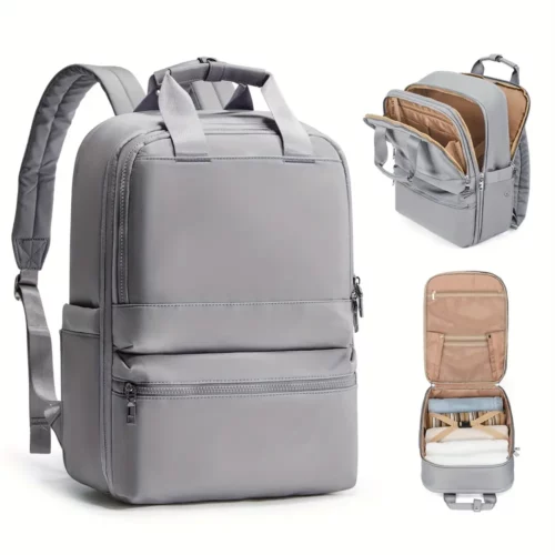 Sac à dos femme léger en nylon imperméable – style urbain compact et chic