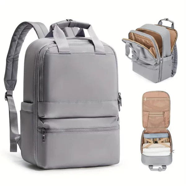 Sac à dos femme léger en nylon imperméable – style urbain compact et chic