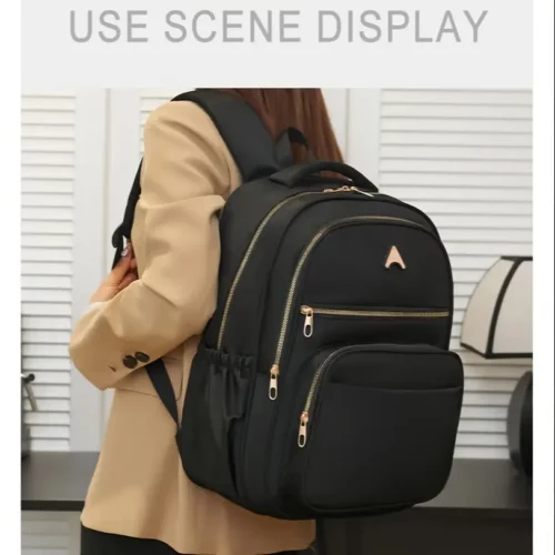Sac à dos femme léger en nylon – style urbain élégant pour usage quotidien