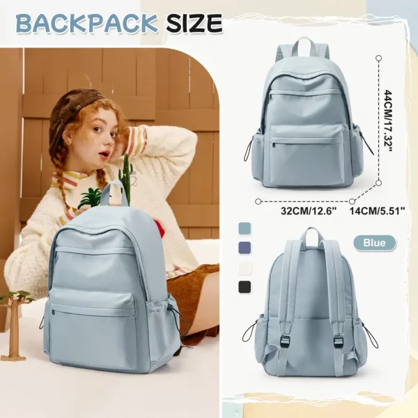 Sac à dos femme nylon ultra léger – compartiments multiples ville et quotidien