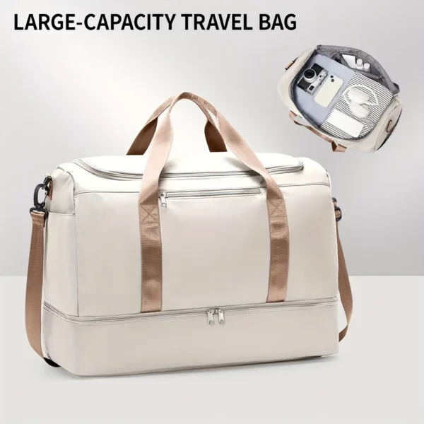 Sac de voyage femme avec compartiment chaussures – design chic et pratique