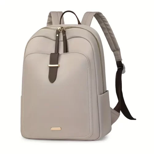 Sac à dos femme nylon léger avec poches zippées – style urbain sécurisé