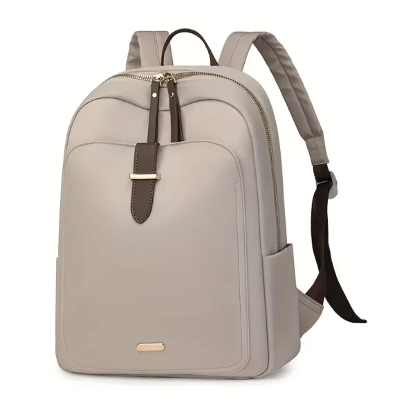 Sac à dos femme nylon léger avec poches zippées – style urbain sécurisé