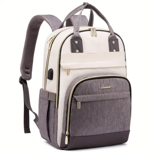 Sac à dos ordinateur femme élégant – compartiments multiples et port USB