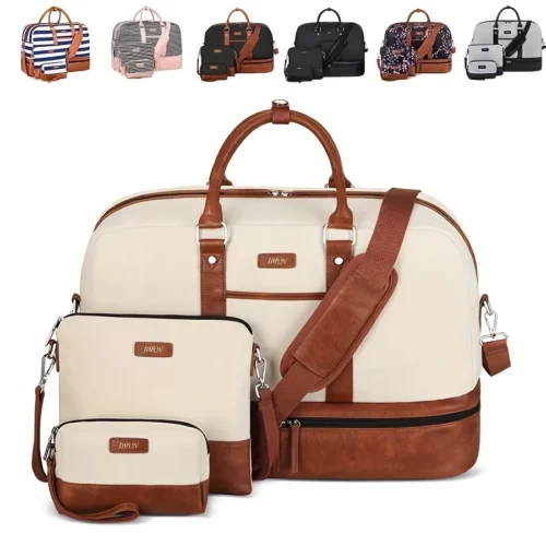 Ensemble de 3 sacs de voyage femme – design élégant et formats assortis