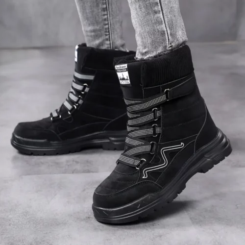 Bottes de ski femme chauffantes antidérapantes imperméables doublure chaude