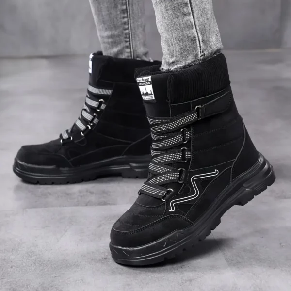 Bottes de ski femme chauffantes antidérapantes imperméables doublure chaude