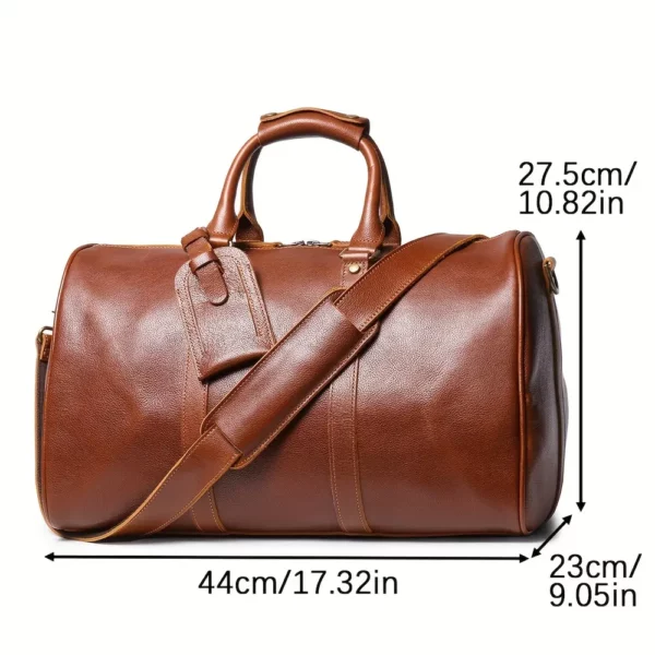 Sac week-end femme en cuir véritable – style décontracté et élégant