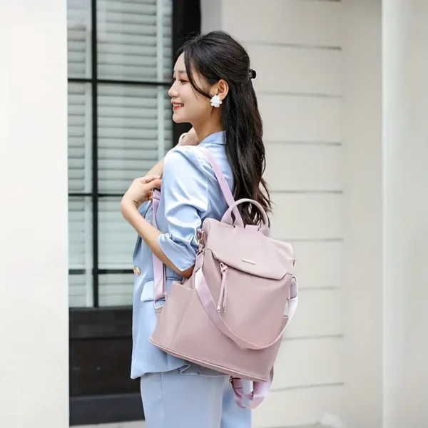 Sac à dos femme léger en tissu Oxford – idéal pour ville et voyages printemps