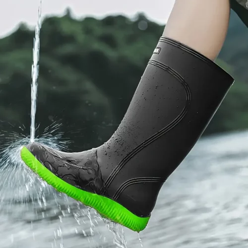 Bottes de pluie femme imperméables en caoutchouc avec semelle antidérapante