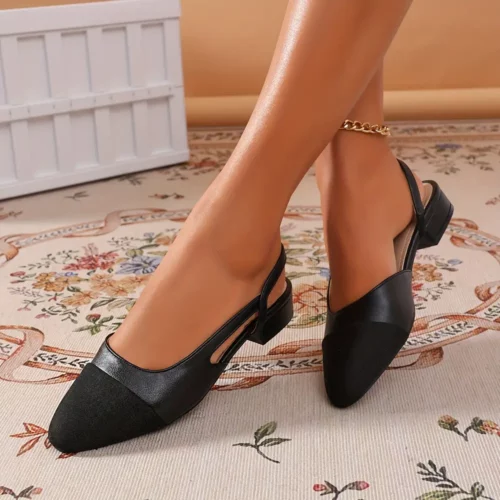 Escarpins femme à petit talon – bout pointu élégant et confort mariage