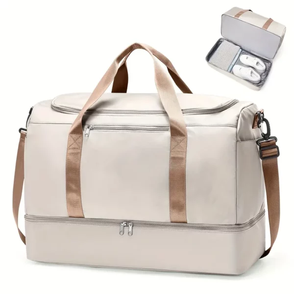 Sac de voyage femme avec compartiment chaussures – design chic et pratique