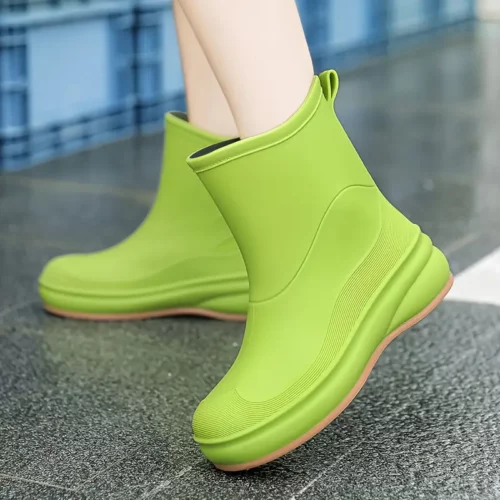 Bottes de pluie femme en caoutchouc EVA antidérapantes au style chic