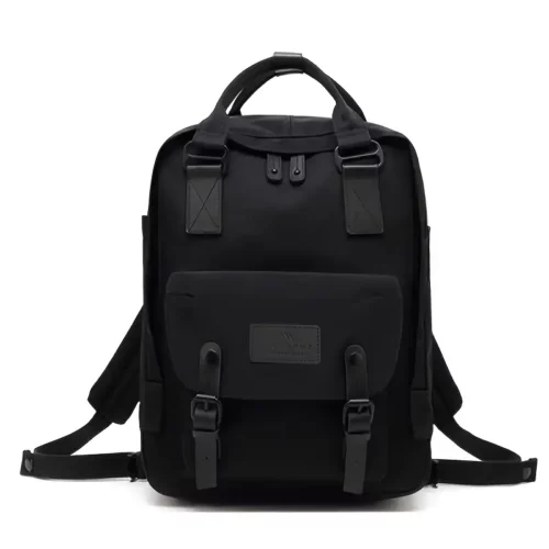 Sac à dos léger multicolore style macaron – sacoche urbaine femme unisexe