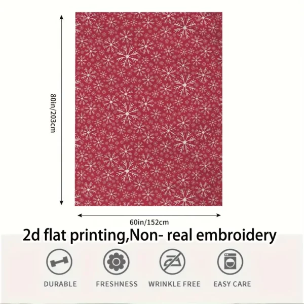 Plaid polaire de Noël doux et chaud – couverture d’appoint cocooning festive