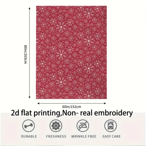Plaid polaire de Noël – couverture douce et chaude motif renne festive