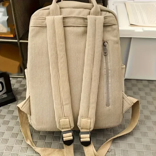 Sac à dos femme nylon léger – compartiments multiples, style décontracté