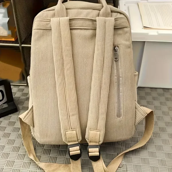 Sac à dos femme nylon léger – compartiments multiples, style décontracté