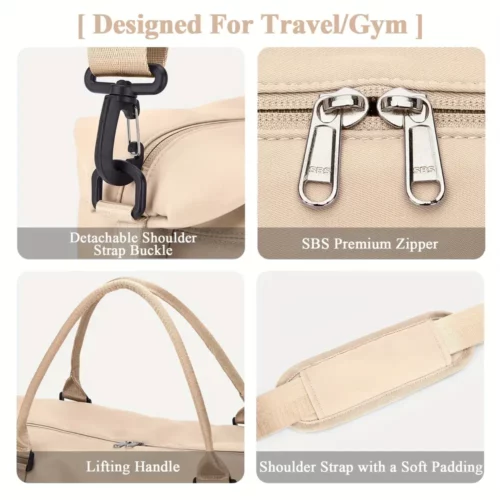 Sac week-end femme multifonction – fourre-tout voyage sport et nuit élégant