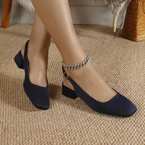 Sandales à talons carrés femme – élégantes et confortables pour mariage