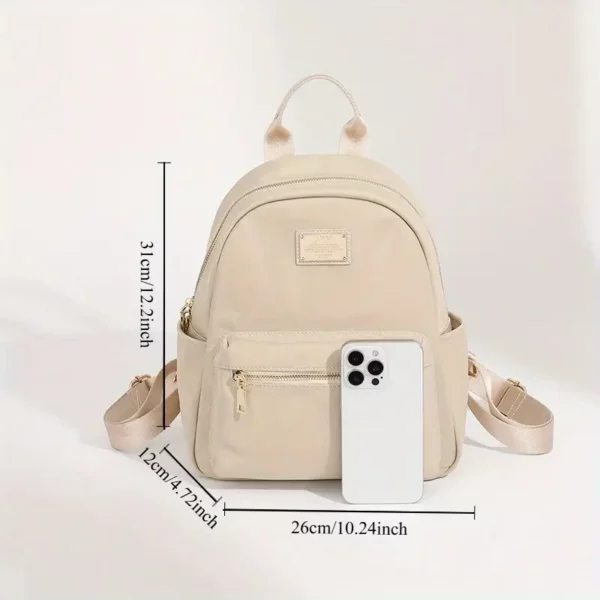 Sac à dos femme ultra léger en nylon Oxford – style urbain et imperméable