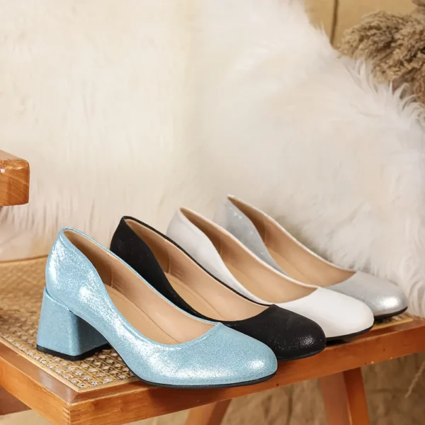 Escarpins femme talon bloc bas – style Mary Jane confortable et antidérapant