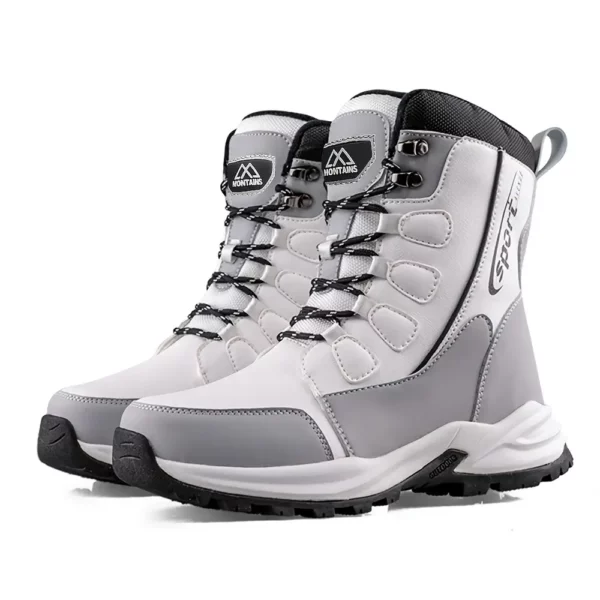Bottes d'hiver femme doublées polaire – chaussures mi-mollet chaudes élégantes
