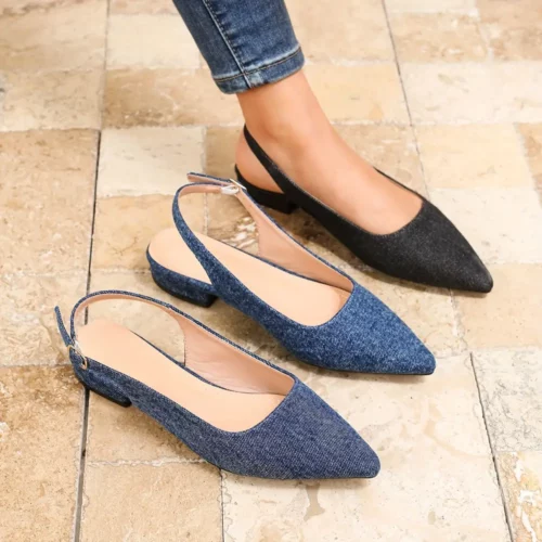 Sandales femme talon bas élégant – Chaussures mariage confort tout-jour