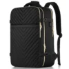 Sac à dos femme pour ordinateur portable – polyester uni, usage travail et voyage