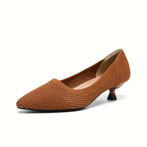 Escarpins femme à petit talon confortable – bout pointu élégant mariage