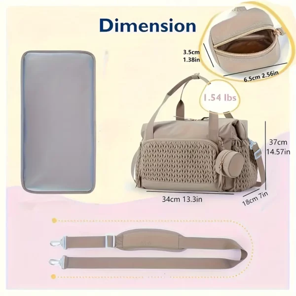 Sac week-end femme en nylon matelassé noir – élégant et lavable en machine
