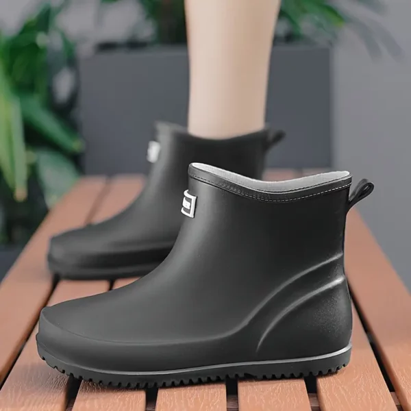 Bottes de pluie femme en caoutchouc chic – confort doublé et semelle antidérapante